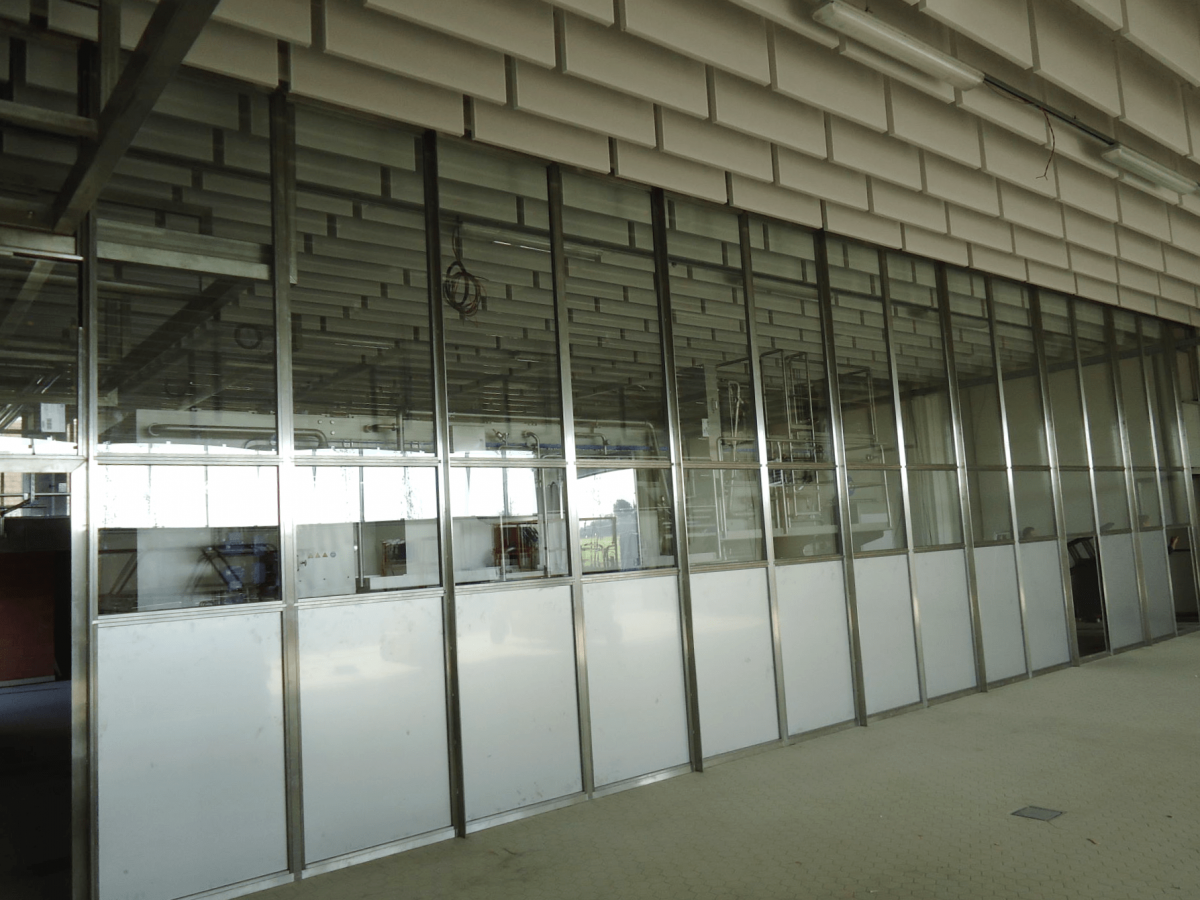 Industrie - Scheidingswand - Inox - Plexi