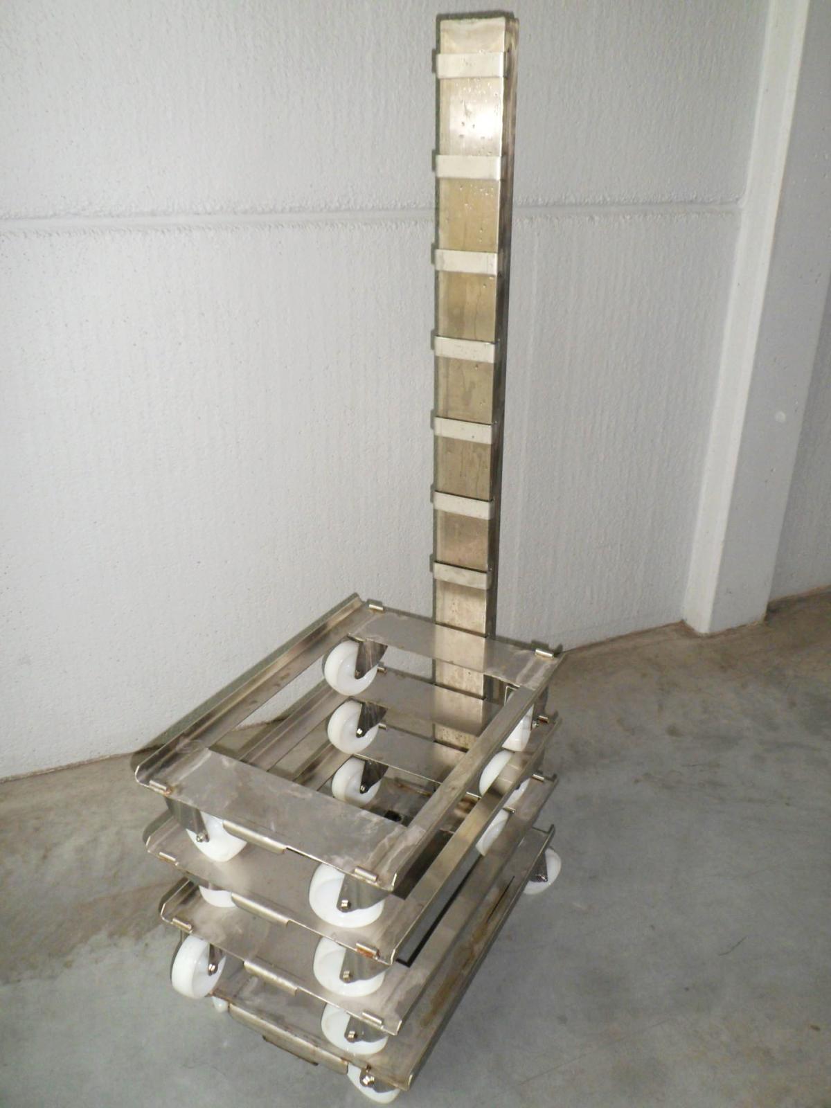 Industrie - Stapelkar vleeskarren - Inox