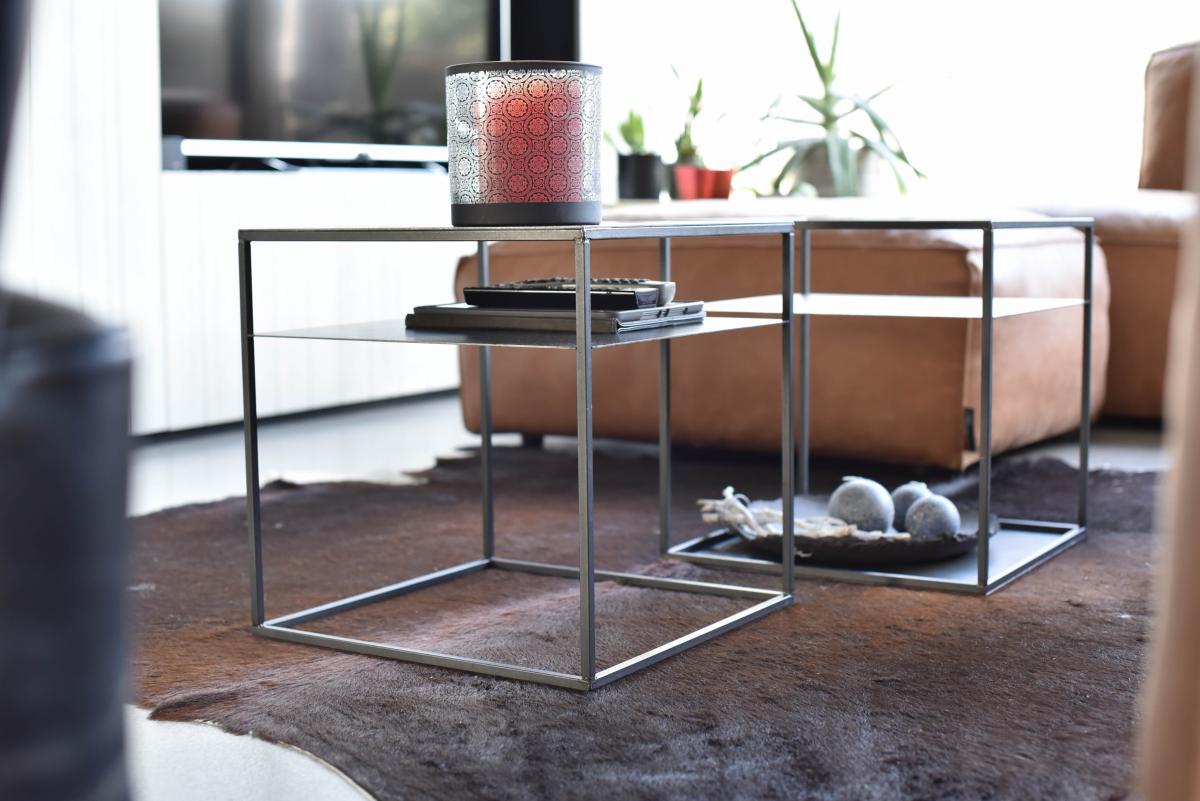 Tafels en onderstellen - Salontafel - Blauwstaal - Modulair