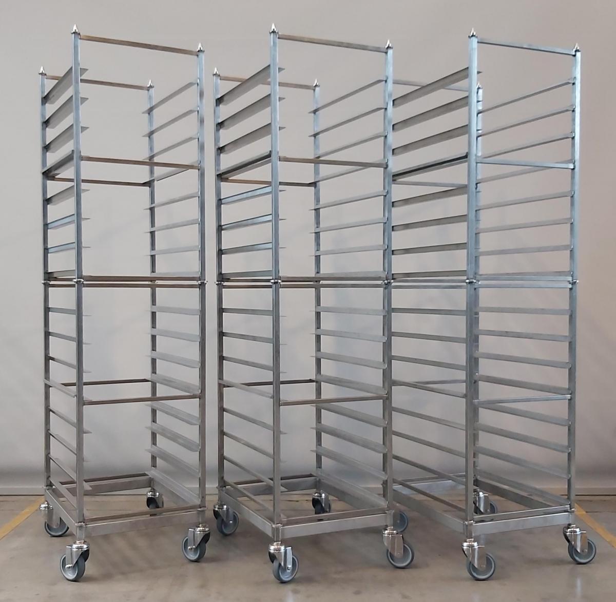 Industrie - Bakkerijkarren - Wielen - Inox