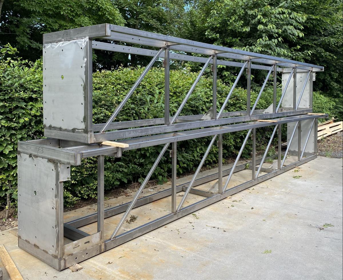 Industrie - Chassis voor zwembadafdekking - Inox