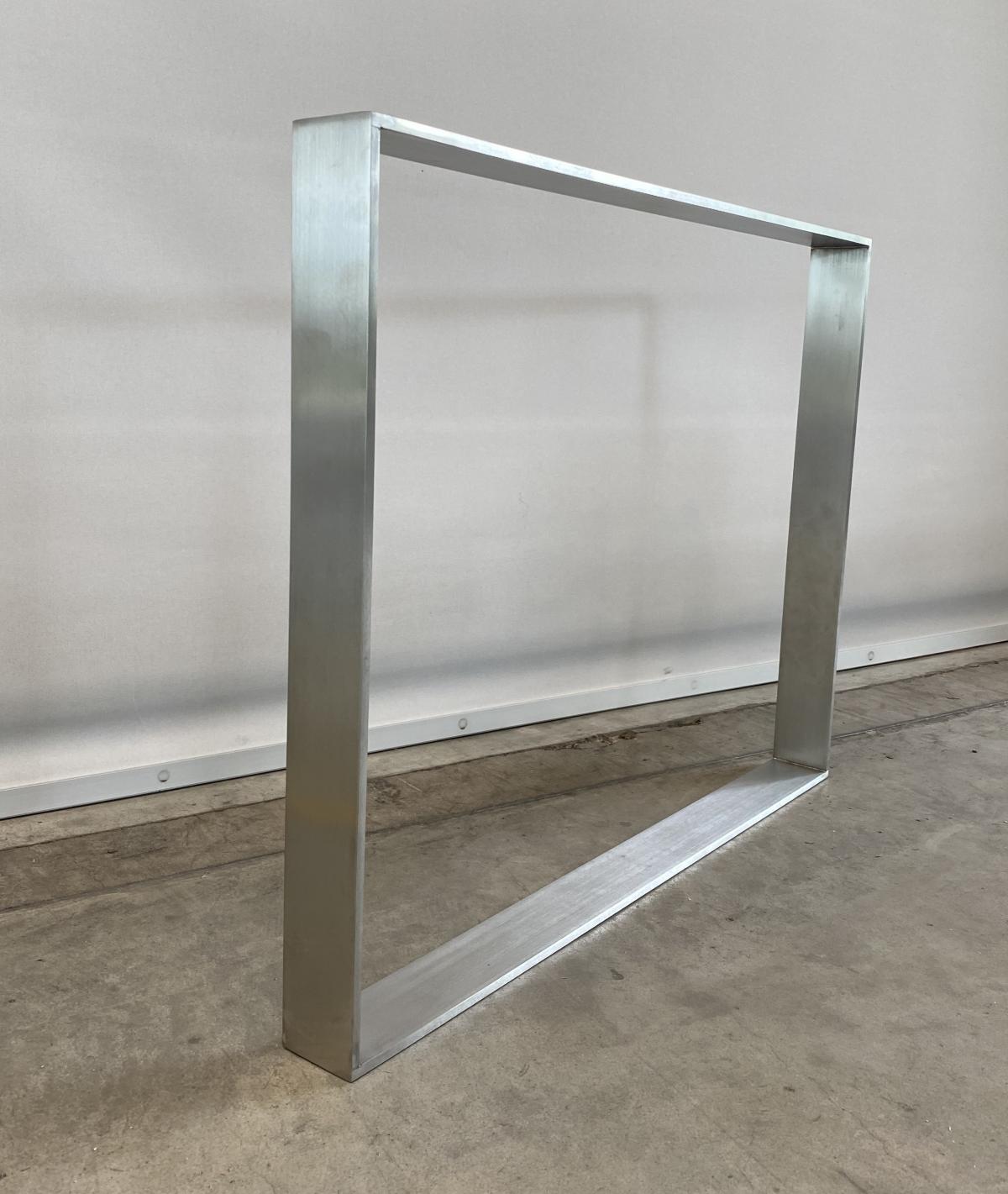 Haardbekleding - Haardkader - Inox rechtlijnig geborsteld