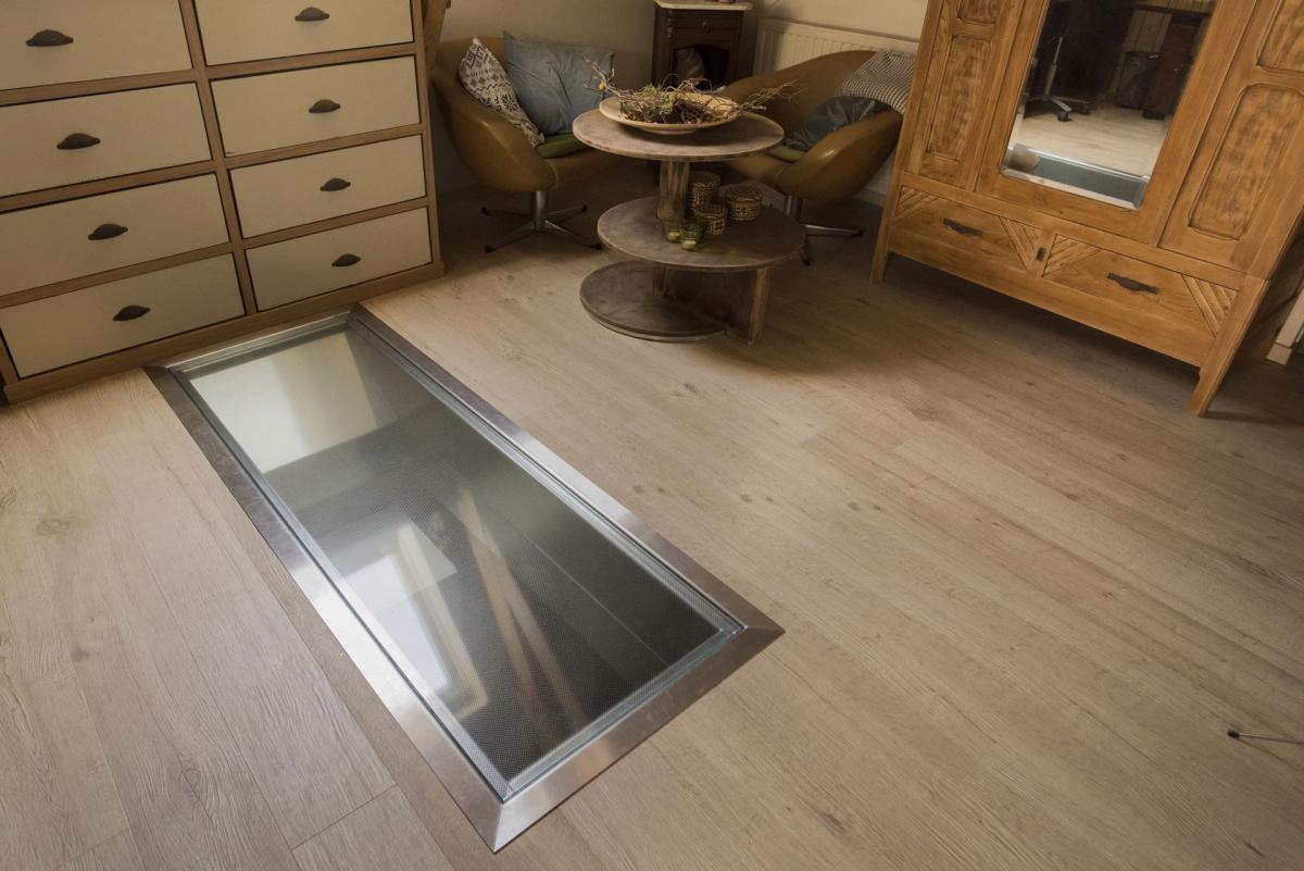 22584 Vloerkader - Glas - Inox - Binnen - Vast