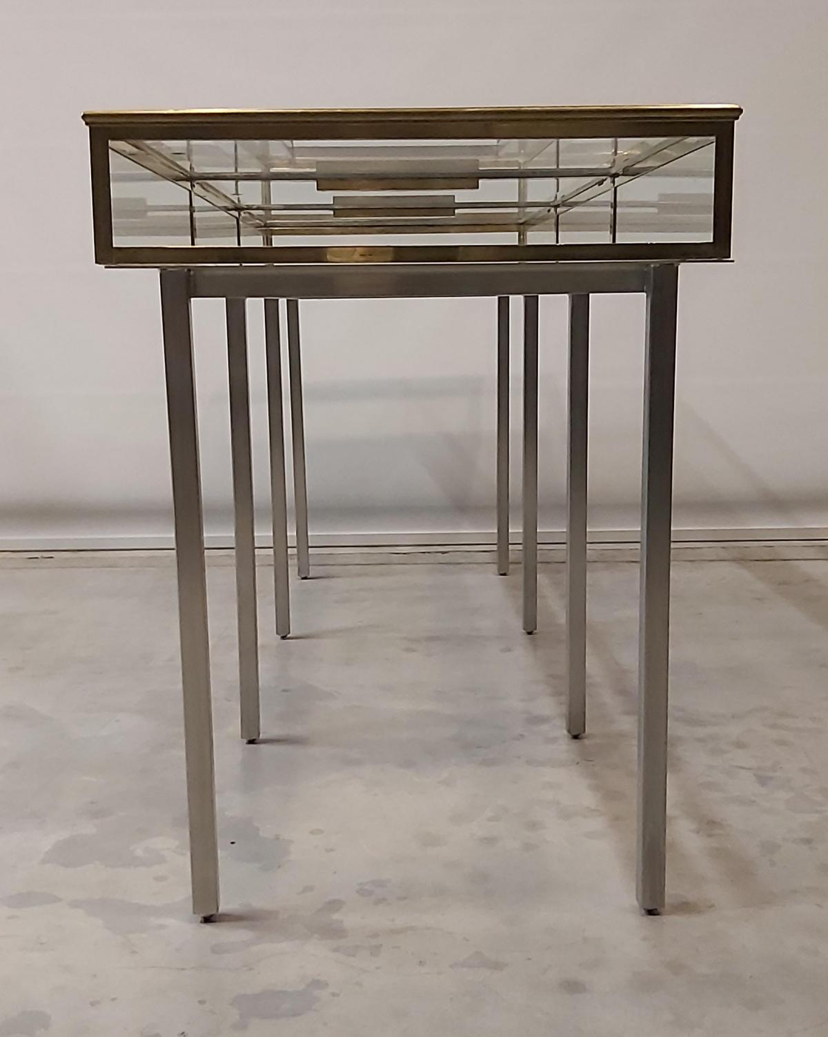 Tafels en onderstellen - Onderstel messing kast - Inox + Restauratie kast