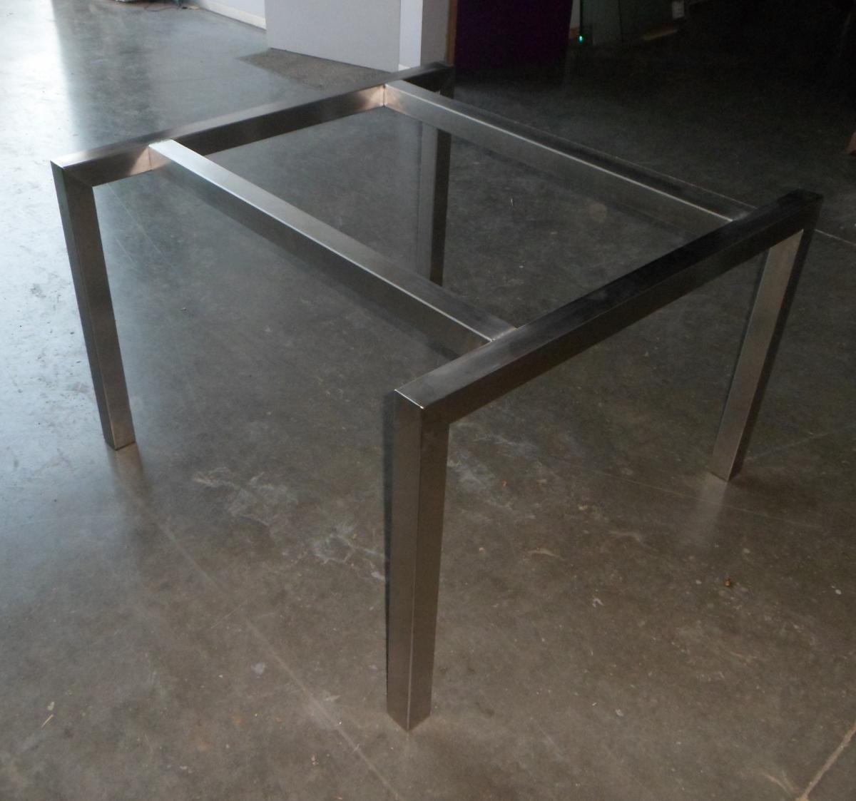 Tafels en onderstellen - Onderstel Tafel - Inox rechtlijnig geborsteld