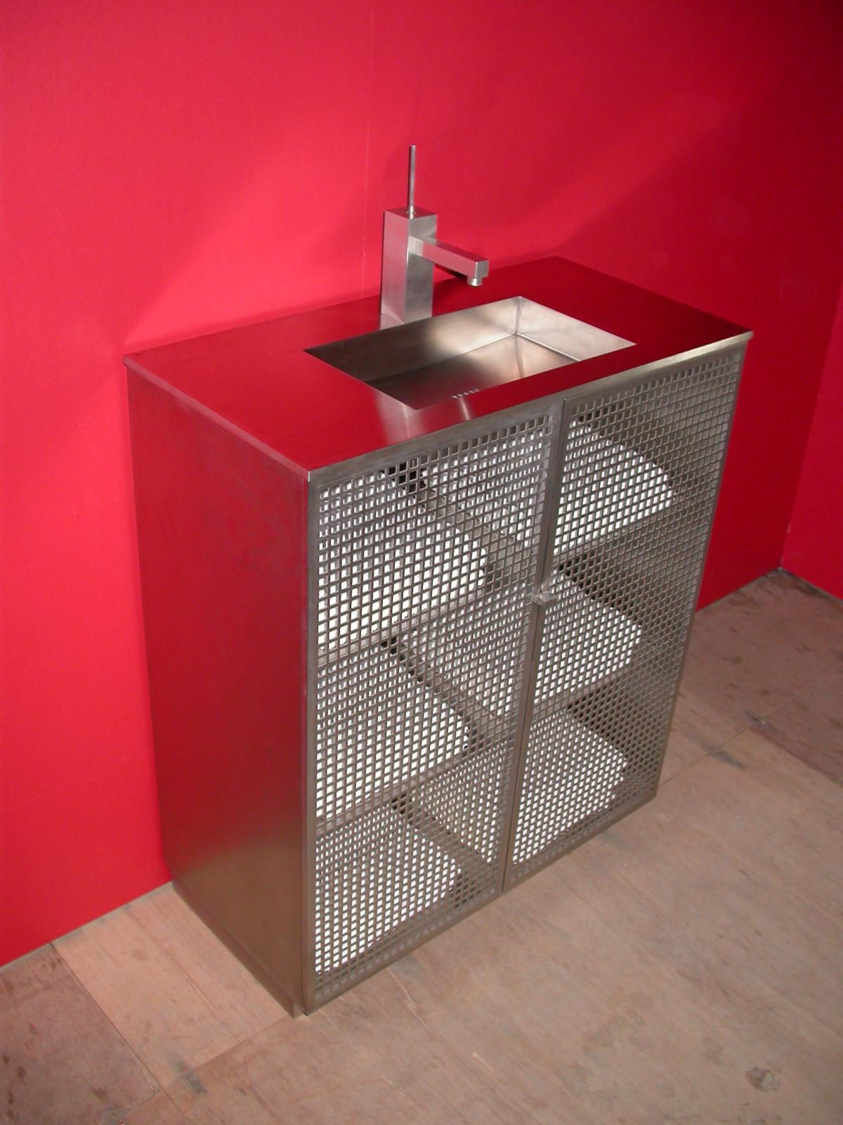 Opbergen - Badkamerkast - Lavabo - Inox