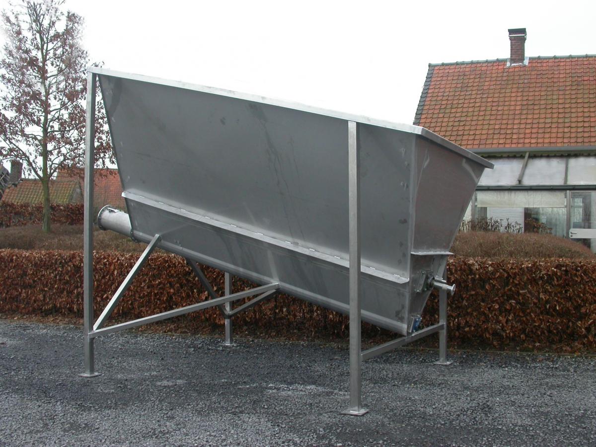 MII 12001 Landbouw - Maïsbak met vijzel - Inox