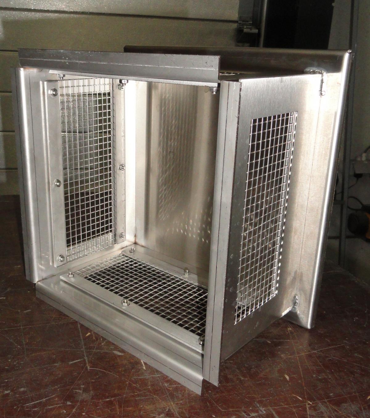 Industrie - Verluchtingsrooster met gaas - Inox