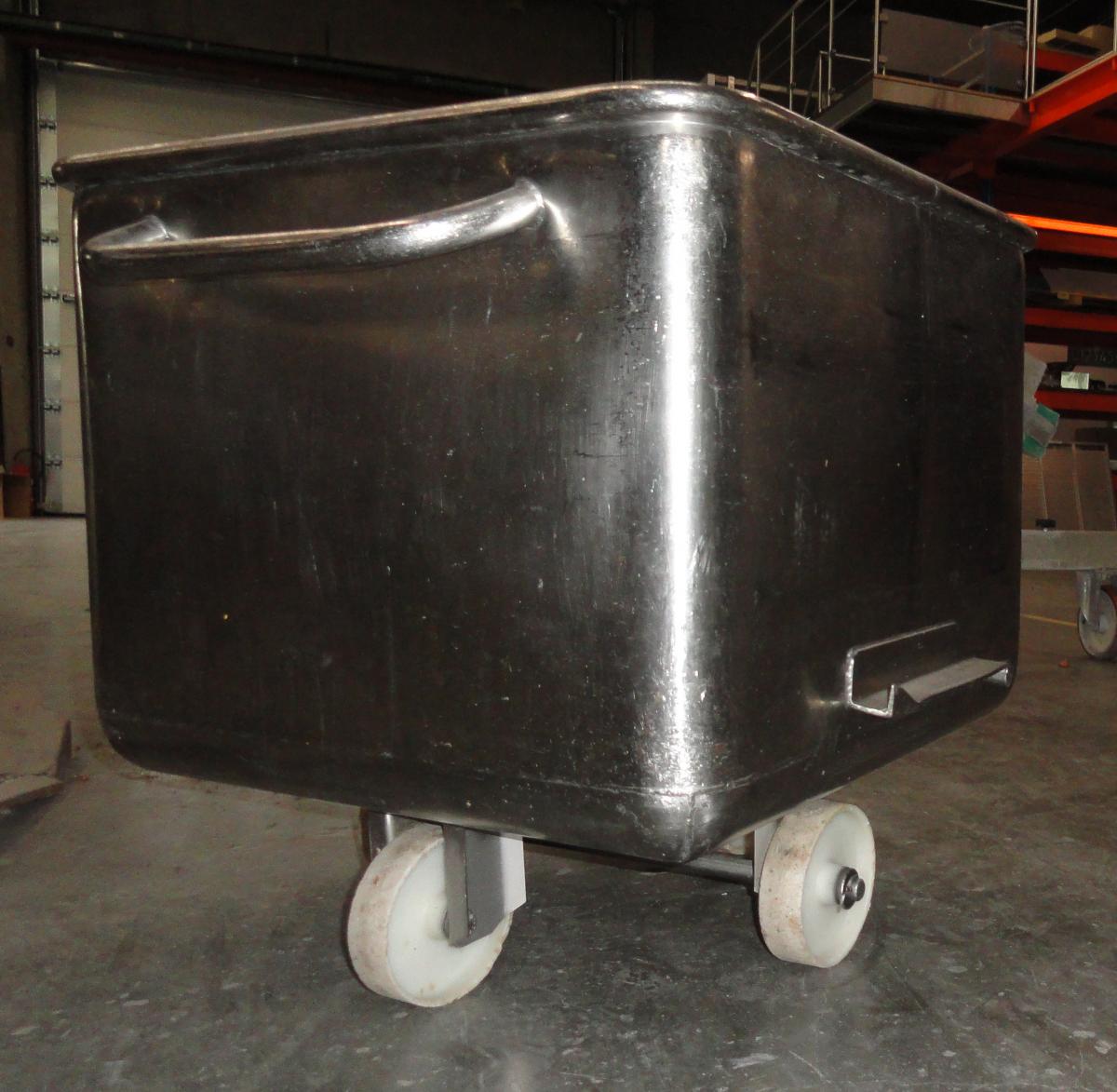 Industrie - Bak op wielen - Inox - Erthalon