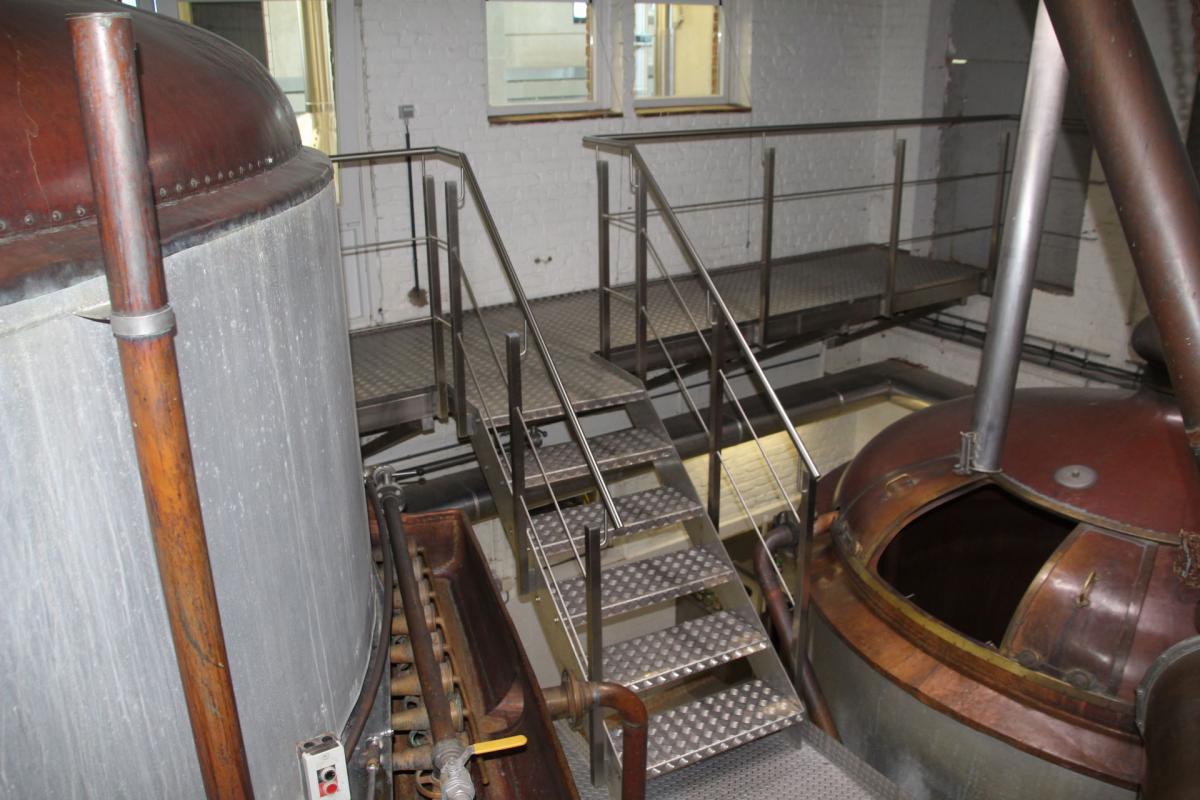 Trappen en platformen - Inrichting brouwerij - Inox