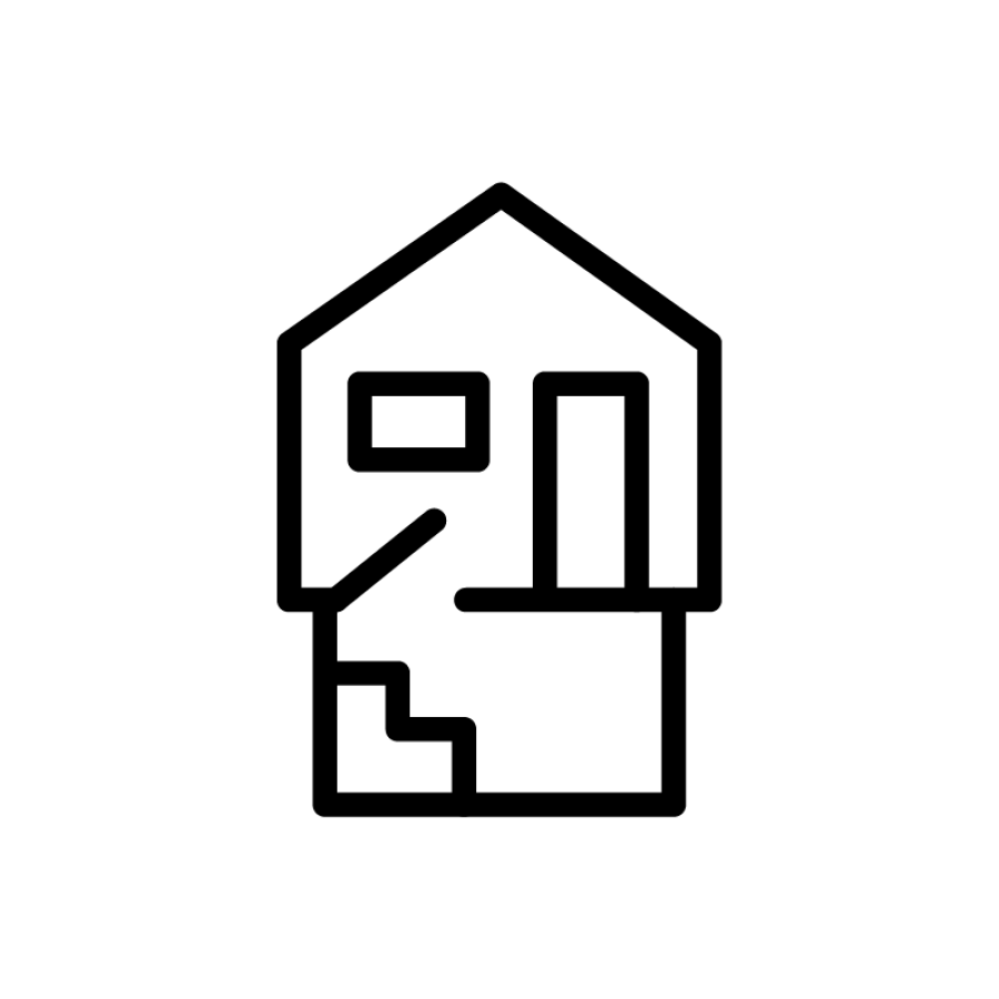 Symbool voor de productgroep: vloerluik/kelderluik/zolderluik