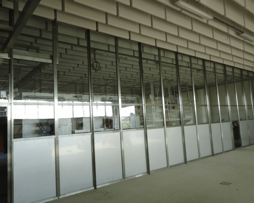 Industrie - Scheidingswand - Inox - Plexi