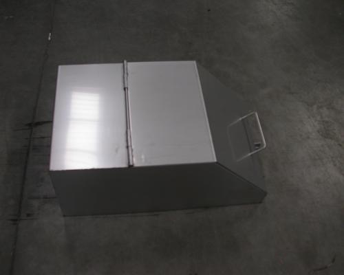 Industrie - Vullingsbak - Toegangsbak met scharnierend deksel - Inox