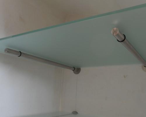 Opbergen - Legbanken - Inox - Opaal Glas