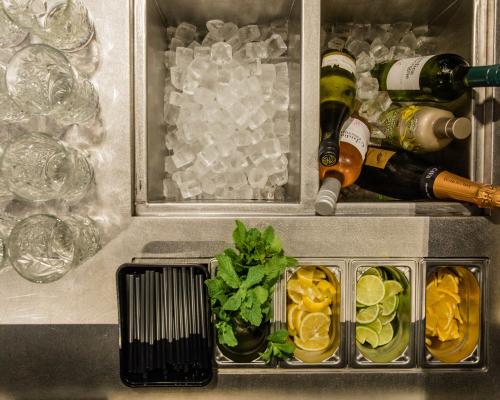 Bar Horeca - Werkblad - IJsemmer - Inox excentrisch geschuurd