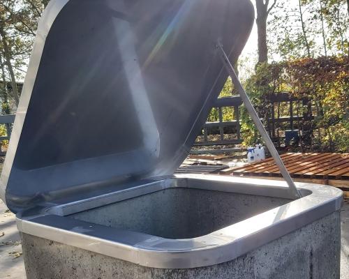Bescherming - Omranding en deksel - Inox