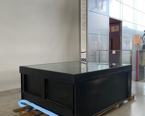0033777 Kelderluik - Glas - Inox gelakt - Manueel - Binnen + Ganzentrap