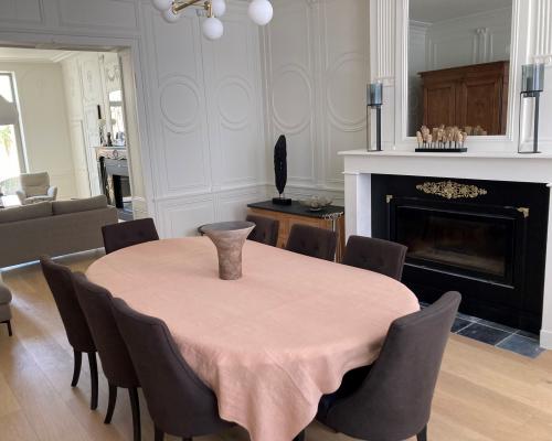 Haardbekleding - Haardkader restauratie - Staal gelakt