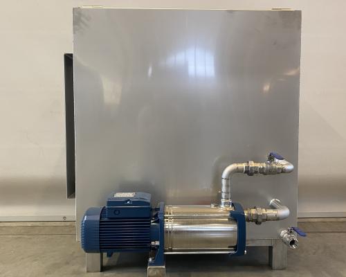 Industrie - Bak met spoelleidingen - Inox