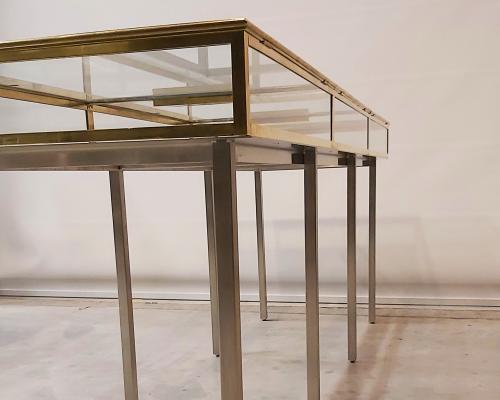 Tafels en onderstellen - Onderstel messing kast - Inox + Restauratie kast