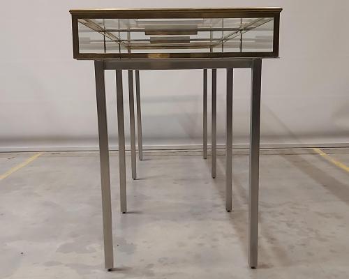 Tafels en onderstellen - Onderstel messing kast - Inox + Restauratie kast