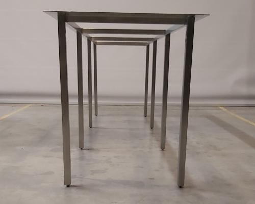 Tafels en onderstellen - Onderstel messing kast - Inox + Restauratie kast