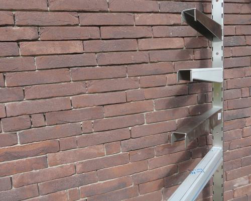Opbergen - Ondersteuning legplanken - Inox rechtlijnig geborsteld