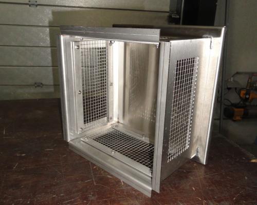 Industrie - Verluchtingsrooster met gaas - Inox