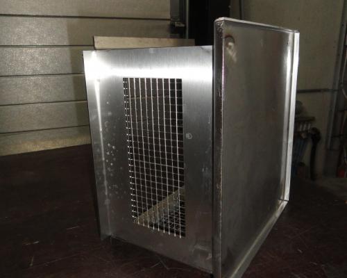 Industrie - Verluchtingsrooster met gaas - Inox
