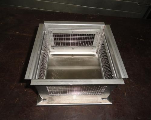 Industrie - Verluchtingsrooster met gaas - Inox