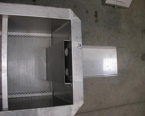 Industrie - Vloergoot grote opvangbak - Inox