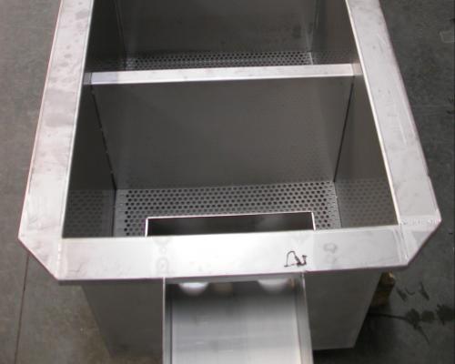 Industrie - Vloergoot grote opvangbak - Inox