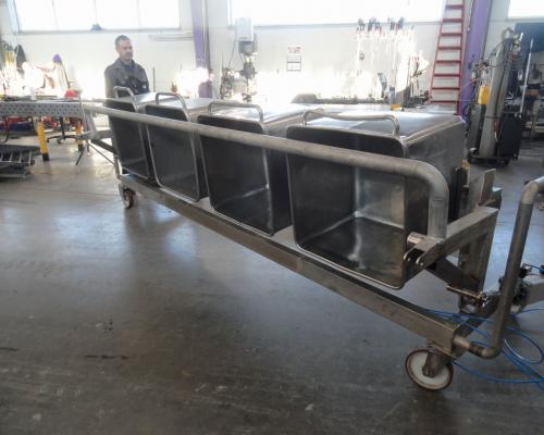 Industrie - Bak op wielen - Inox - Erthalon
