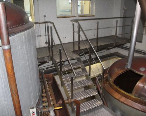 Trappen en platformen - Inrichting brouwerij - Inox