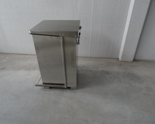 Sorteren - Vuilnisbak met pedaalbediening - Inox