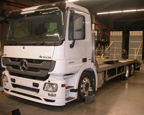 Transport - Onderstructuur vrachtwagen - Oprijplaten - Inox
