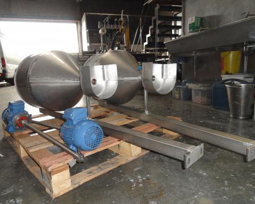 Industrie - Trechter + Mengschroef - Inox