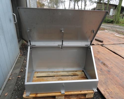 Industrie - Vullingsbak - Toegangsbak met scharnierend deksel - Inox