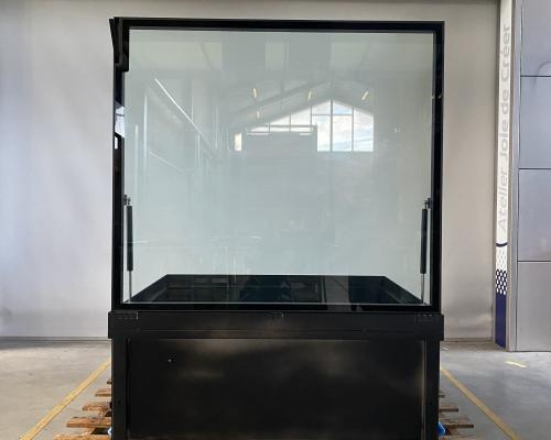 0033777 Kelderluik - Glas - Inox gelakt - Manueel - Binnen + Ganzentrap