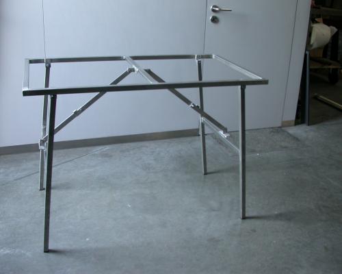 Tafels en onderstellen - Onderstel plooitafel - Inox