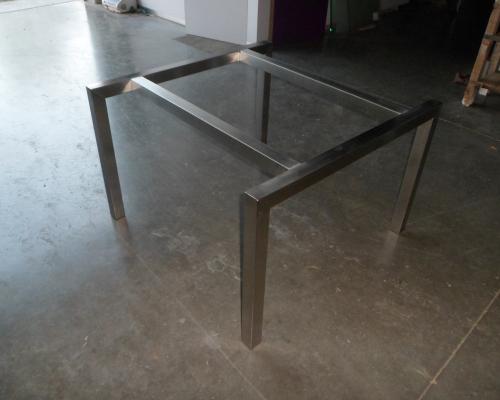 Tafels en onderstellen - Onderstel Tafel - Inox rechtlijnig geborsteld