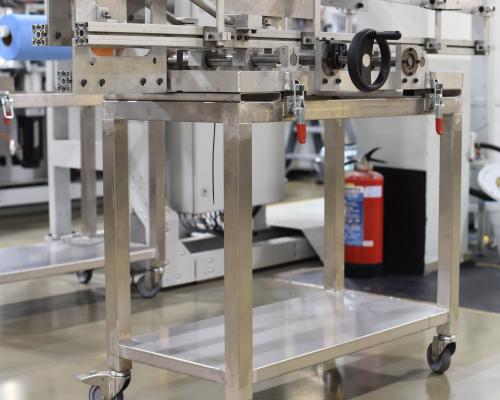 Industrie - Chassis - Onderstel machine - Wielen - Inox