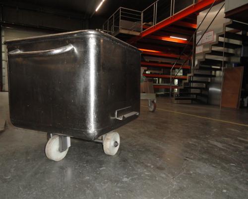 Industrie - Bak op wielen - Inox - Erthalon